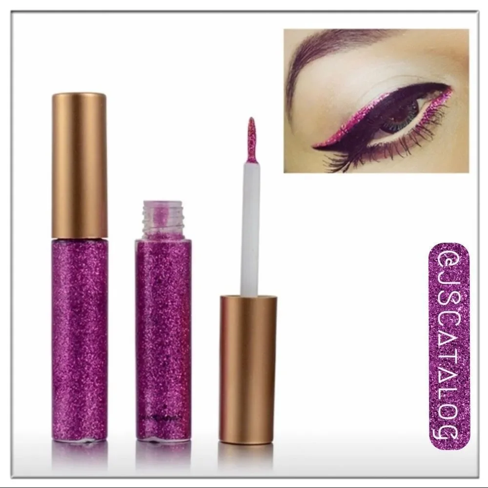 Rose Red Glitter Liquid Eyeliner - Picture 1 of 1
